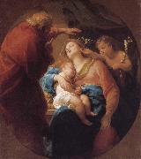 Pompeo Batoni Holy Family with St. John the Baptist oil on canvas